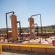 Equipment at a fracking well is pictured at Capitan Energy on May 7, 2020 in Culberson County, Texas.